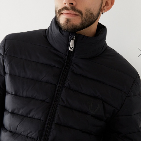 TRUE RELIGION SLIM PUFFER JACKET SIZE M - Picture 2 of 7